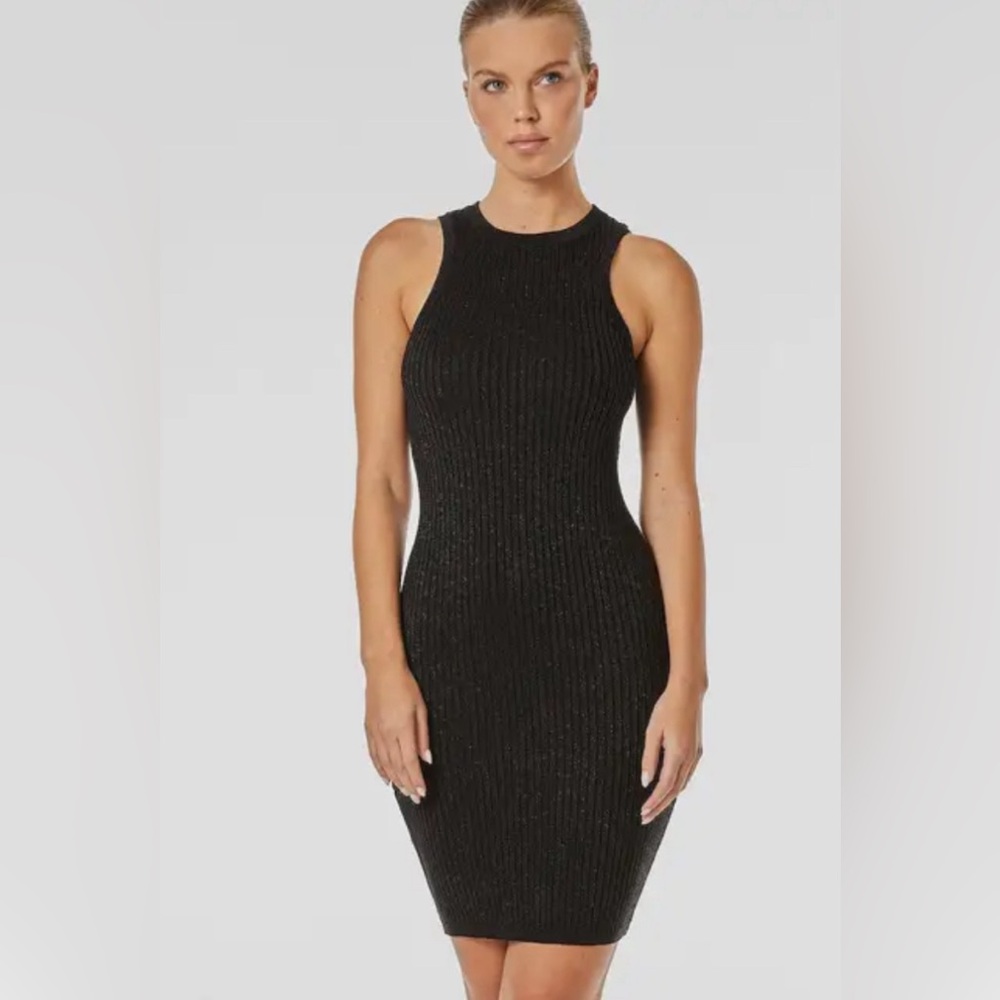 Noli NWT Black Bodycon Rib Knit Midi Tank Dress $108 M